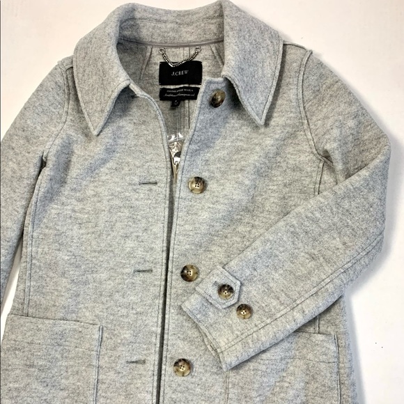 *SOLD* J. Crew Italian Boiled Wool Coat - Picture 6 of 9